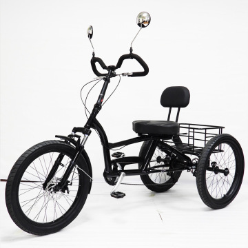 2025 neues 24-Zoll-Spezialdreirad 24*3,0 Pedal Dreiradfahrrad