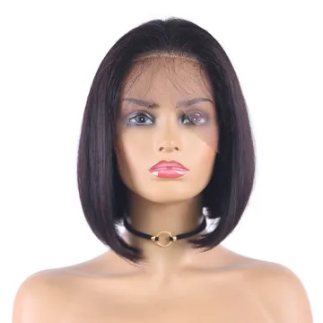 Wholesale Vendor Straight Bob Wig For Black Women Cuticle Aligned Virgin Hair Culry Cheap Brazilian Human Hair Lace Front Wig