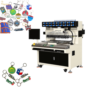 18 colors PVC machine for rubber keychain
