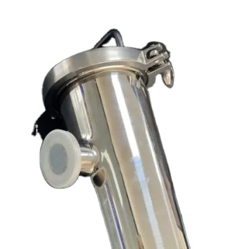 SS304/316L DN 65 (76mm x 2mm) Clamp 91mm Angle Filter 100 Mesh Strainer