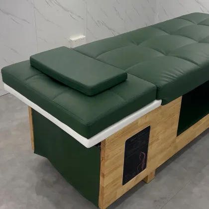 Modern Wooden Hair Washing Spa Salon Furniture Thai Shampoo Bed