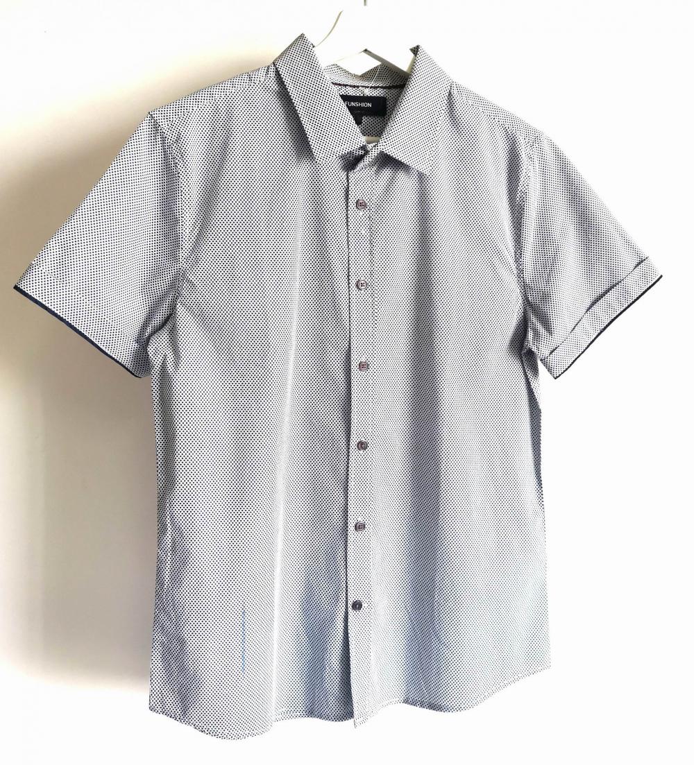 Men Cotton Print Short Sleeve Shirt