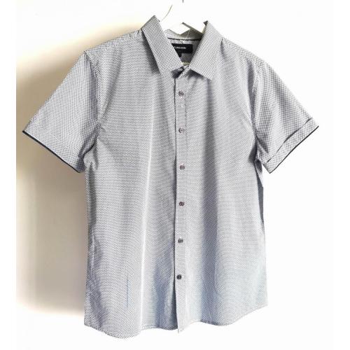Camisa de manga corta con estampado de algodón de algodón