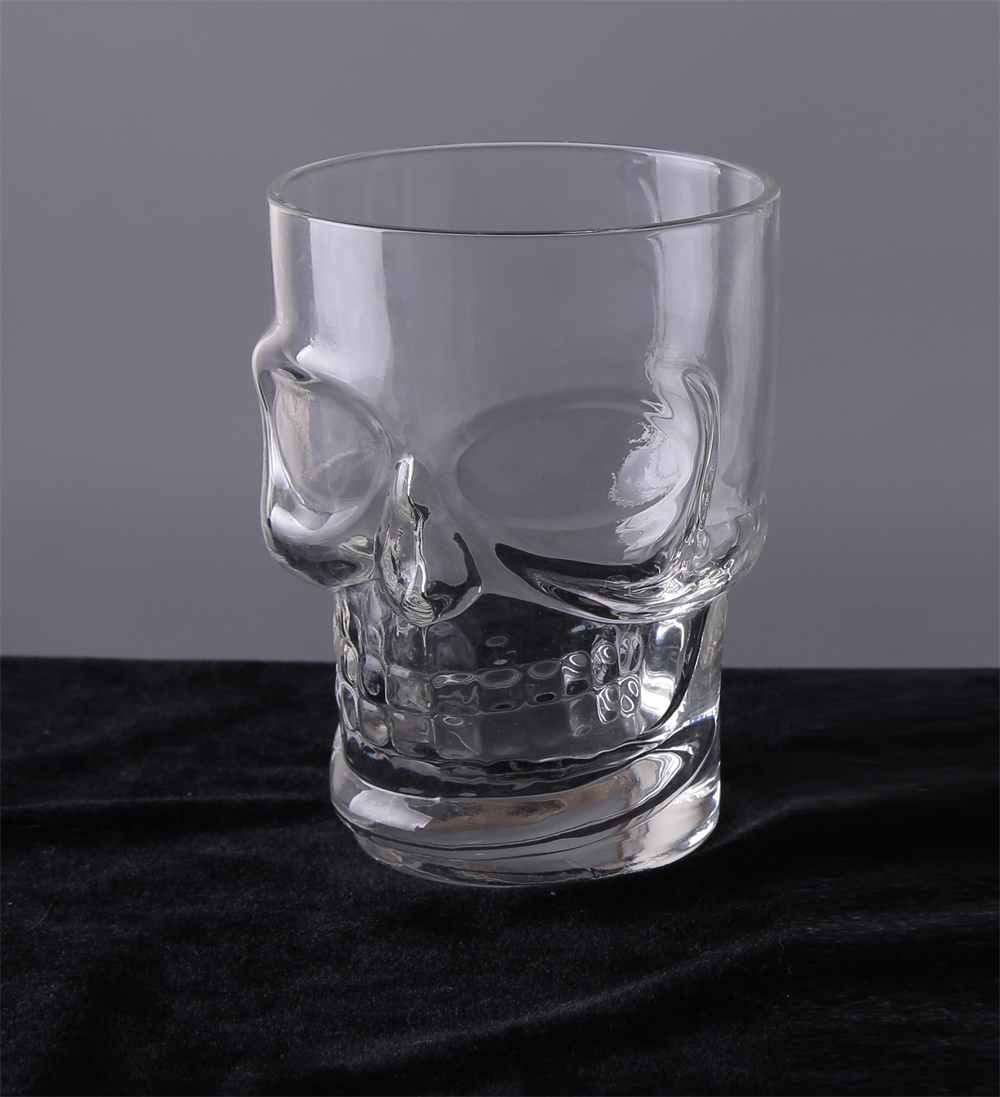 Br 9964heavy Base Skull Face Shot Glass