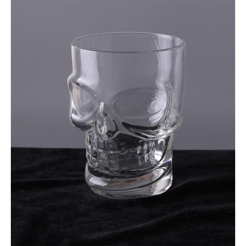 Heavy Base Skull Face Shot Glass Set