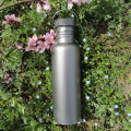 Titanium outdoor water bottle