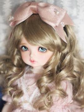 BJD Pink Bow Hairband For SD Jointed Doll