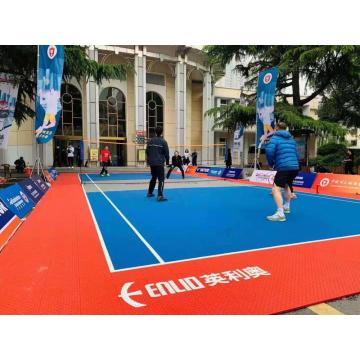 Jubin lantai getah untuk badminton luar