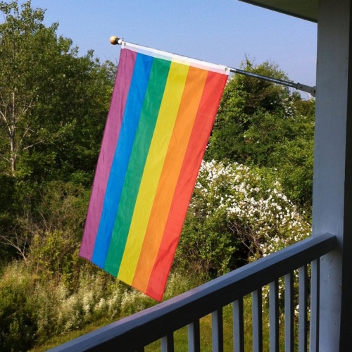promotion digital printing hign quality gay pride flag