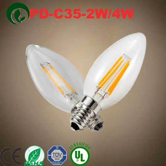 e12 edison, e12 led candleabra filament, led waterproof lighted candle lamp