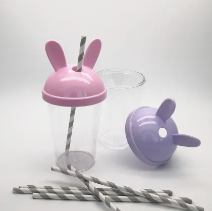Rabbit Ear Cold Drink Cup for Pearl Milk Tea