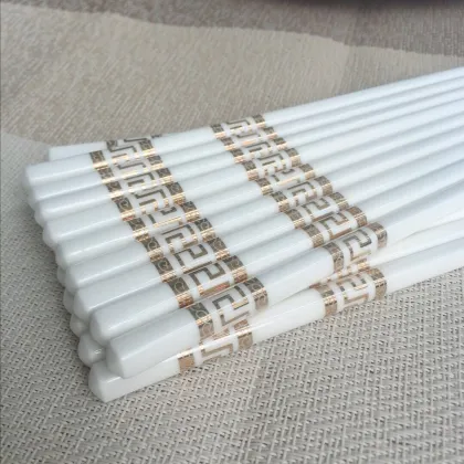 lux Gold Custom Design Chinese Chopsticks and Tableware