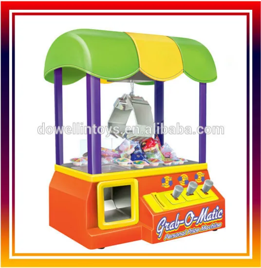 ORANGE Candy Grabber Carnival Style Arcade Claw Prize Machine blue cute toy