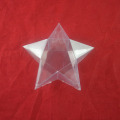 Caixa de empacotamento de dobramento do vinco macio claro personalizado Cinco-aguçado da estrela para o presente de época natalícia