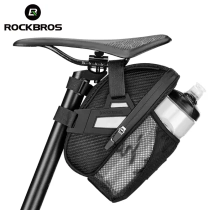 ROCKBROS Double Zipper Reflective Bicycle Saddle Bag