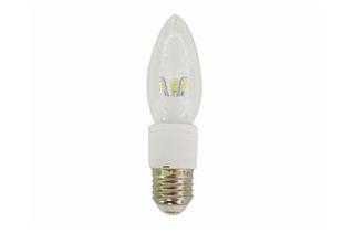 Super Bright Ceramic 400Lm Dimmable LED Candle Bulbs , LED