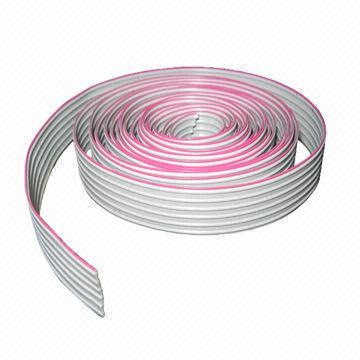Flat Cable, UL2651 AWG26, 2.54mm Pitch, 7/0.16TS Tinned Copper Conductor, PVC 105C