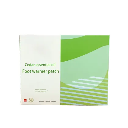 Cedar oil foot warmer patch