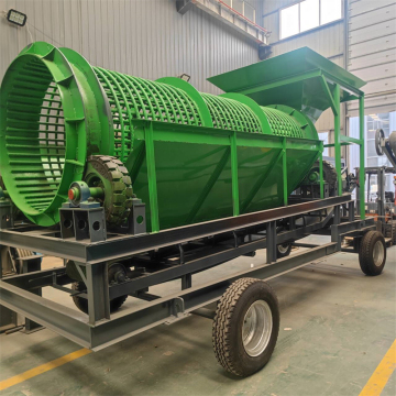 Mobile Sand and Gravel Trommel Screening Machine for Large Commercial Use