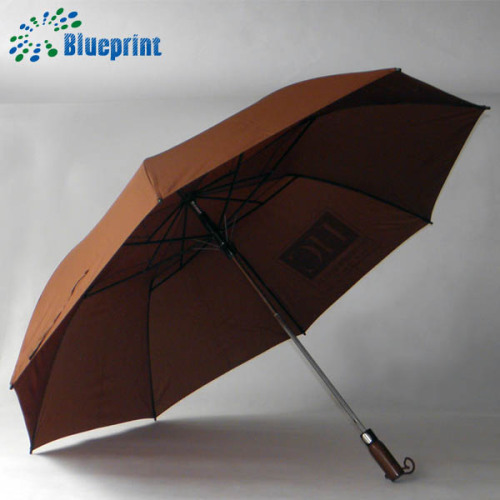 Big size custom logo printing 2 fold golf umbrella