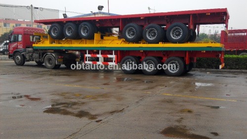 2015 factory price 3 AXLE FLATBED SEMI TRAILER/ semitrailer / container semi-trailer with twist lock