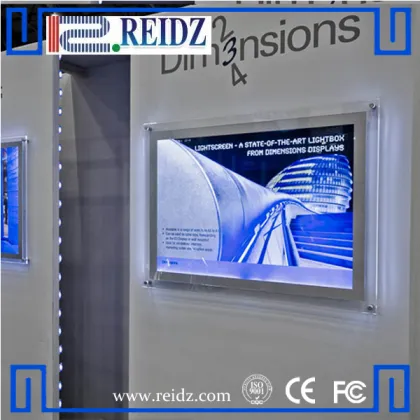 Promotional illuminated lighting box sign