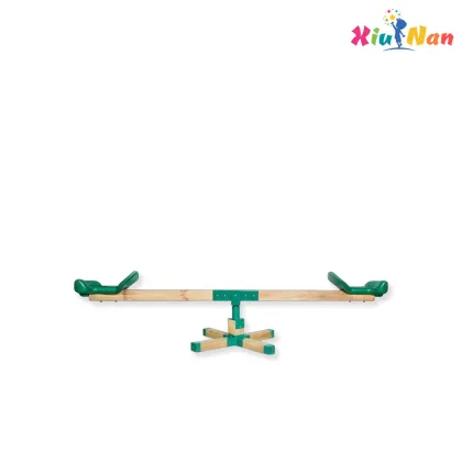 Durable Wooden Seesaw for Outdoor Play