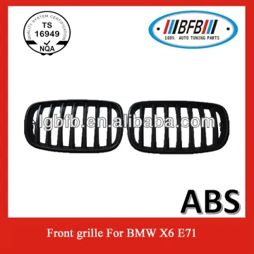 Matte Black Front Kidney Grille Grill for BMW 07-11 X5 E70 08-11 X6 E71 (Fits: X6)