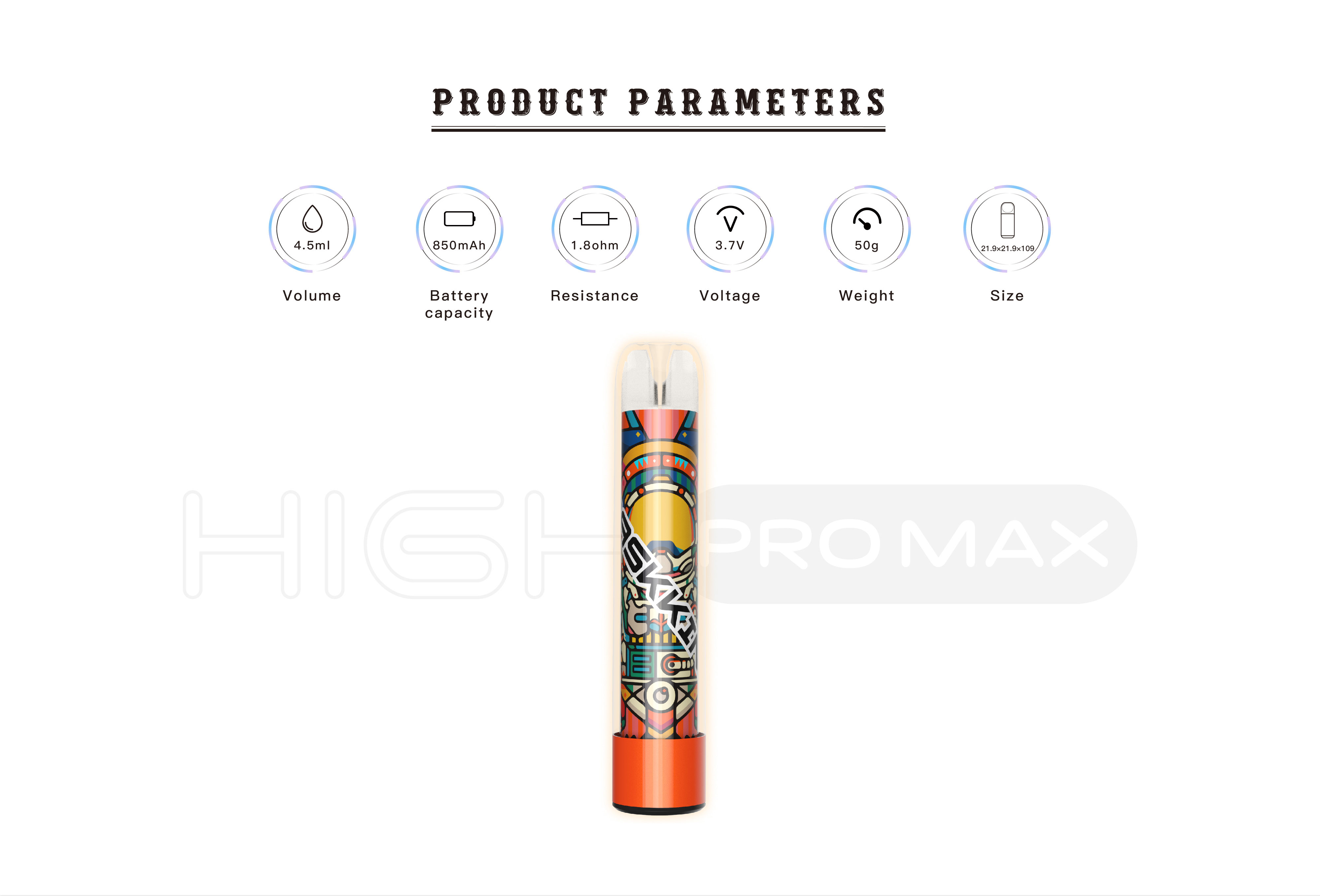 Maskking LED-Licht Maskking High Pro max. 1500 Puffs bar