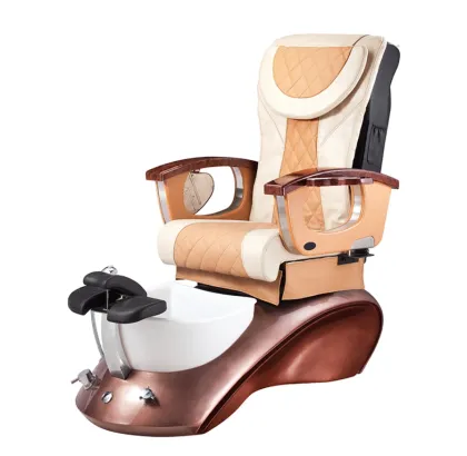 Electric massage chair with foot massager