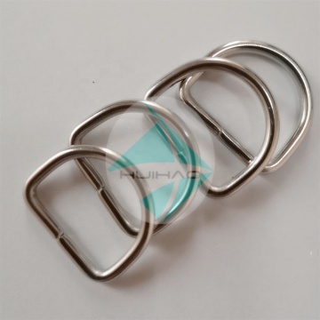 D-Ring Metal Welded Rings 1 Inch for Craft, Art Supplies, Dog Harness, Collar Straps, and Belts