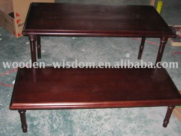 wooden table, tea table