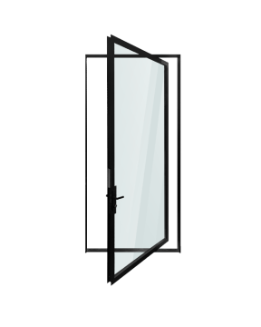 Guangzhou Aluminum Pivot Entrance Doors for Residential Exterior Sliding French Patio Doors