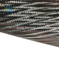 3K 280gsm léger 4 * 4 tissu en fibre de carbone en serpentage