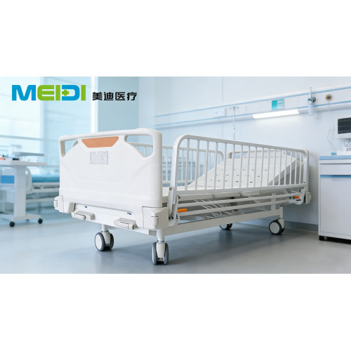 Full Fence Pediatric Nursing Bed Double Crank with Central Brake