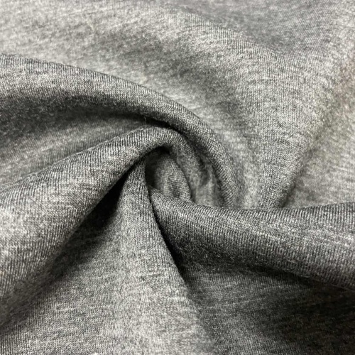 Tessuto scuba a maglia in stoffa allungata per abito con cappuccio