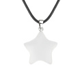 Clear Crystal 30mm Star Pendant Pendant Necklace 45cm Black Cord