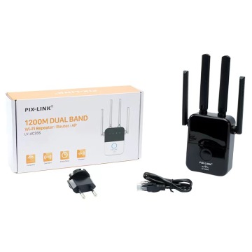 Direct Manufacturer's Sales: 1200M WiFi Router with Display Screen and Four Antennas