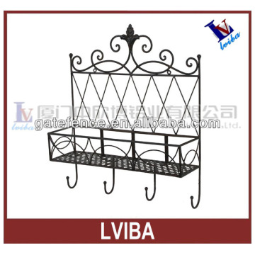 Home product and decorative wall metal shelf