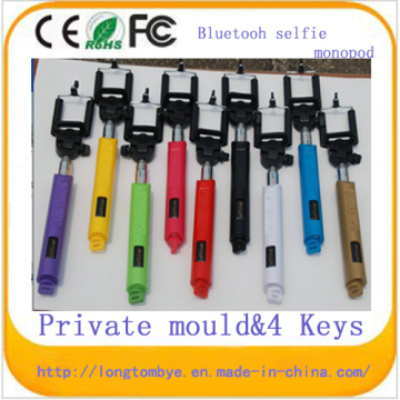 Bluetooth Wireless Selfie Monopod with 4 Keys for Samsung iPhone