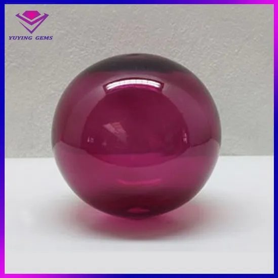 optical ruby stone lens ball beads price China