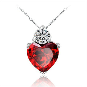 Attractive and Unique Design Red Gemstone Pendant (FQ9007)