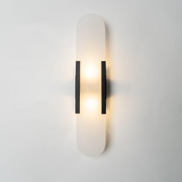 H500mm Luxury Alabaster Sconce - Lampu Dinding Nordik Modern