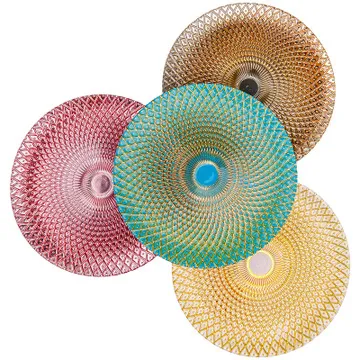 Lead-Free Electroplated Colored Glass Charger Plates