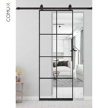 Modern Sliding Aluminum Barn Doors for Soundproof Room Interiors