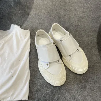 Kemayanni White Canvas Loafers - New Arrival Women's Fashion Sneakers