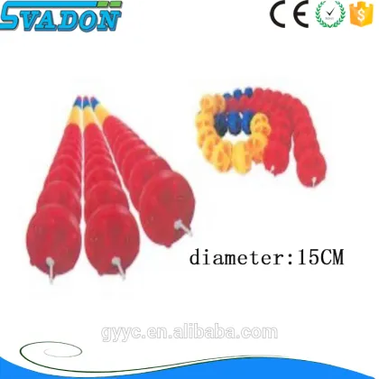 Cheap price 15cm swimming pool diamond-shaped lane line/pool floats lane line