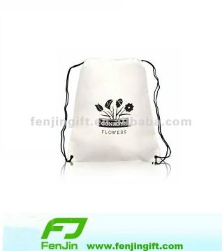 Printing logo white backpack bag