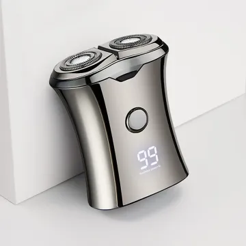 Wet & Dry Electric Mini Travel Shaver for Men - Pocket Size Washable Razor