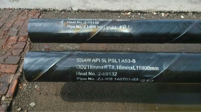 API 5L 3PE Coating Line SSAW Steel Pipe